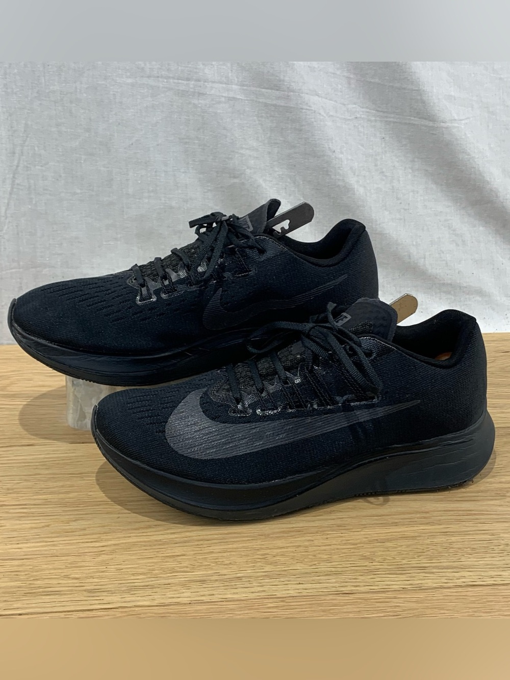 Nike Zoom Fly Triple Black Anthracite Women's Running Shoes 897821-003 Size 9.5